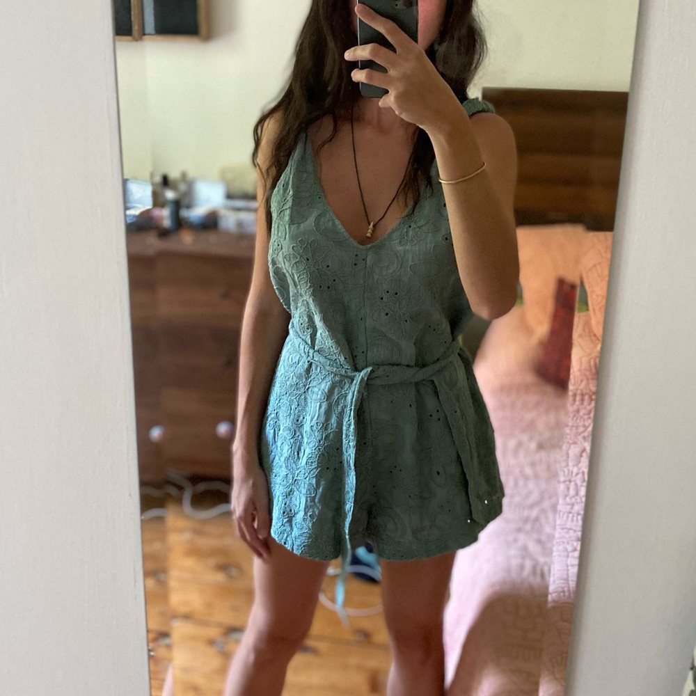 Zara Eyelet Romper